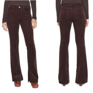 Frame Like New Size 25 33" InLe Mini Boot Slit Corduroy Jeans Espresso Brown EUC